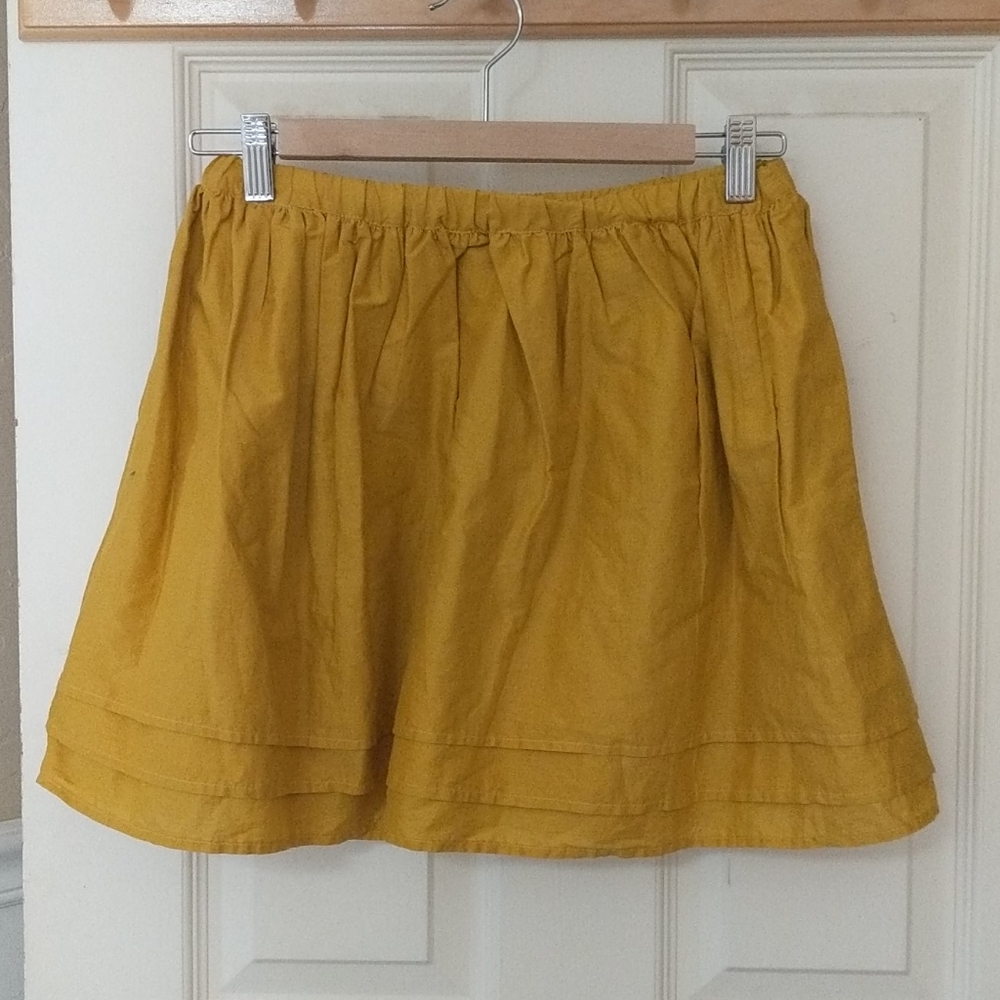 Downeast basics girls mustard skirt